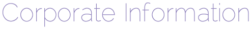Corporate Information